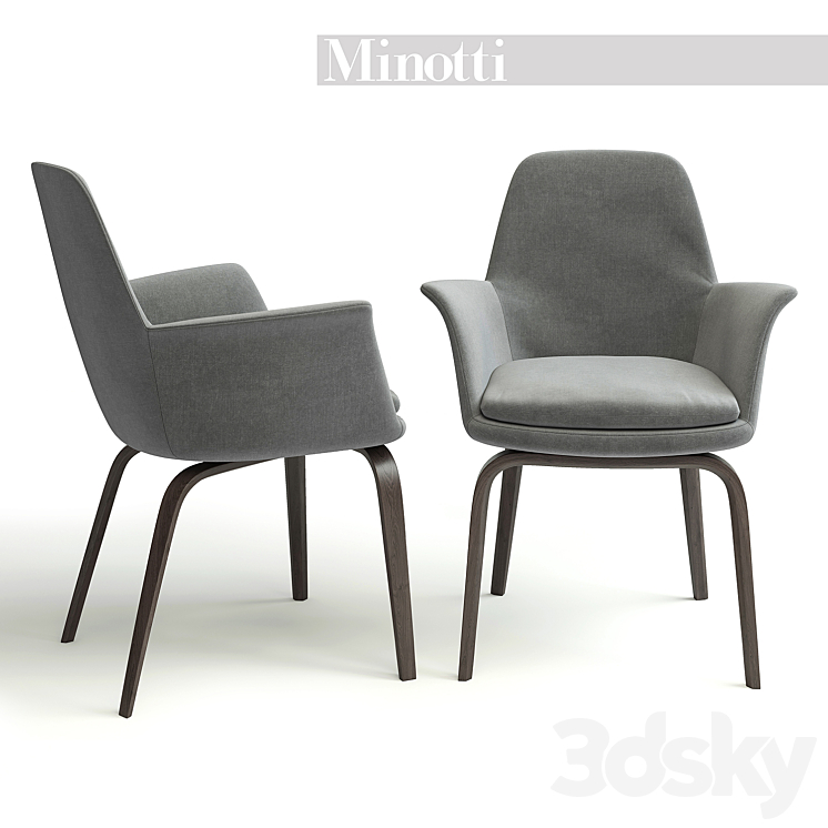 MINOTTI \/ York and Lou round 3DS Max - thumbnail 2