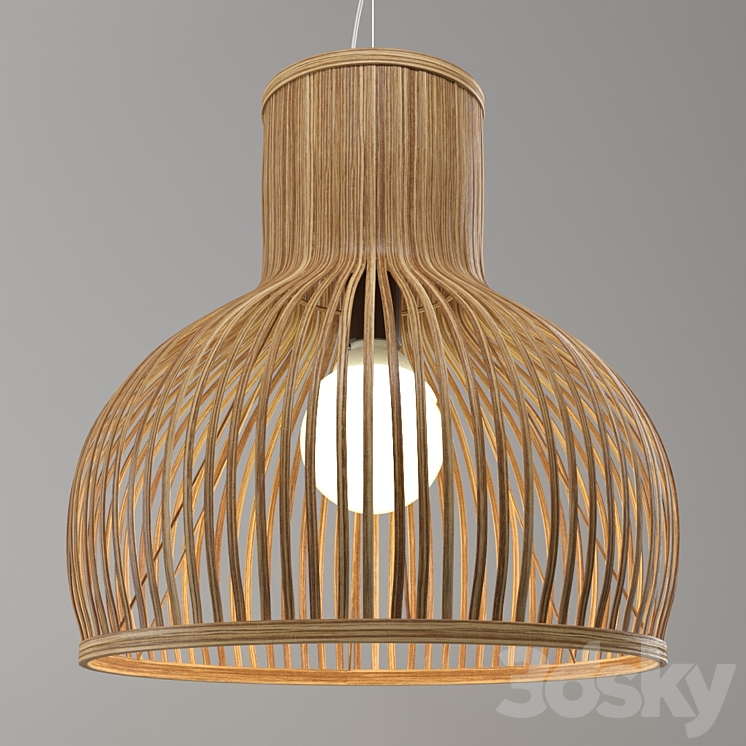 Lamp from a bamboo (Odeon light Alamo) 3DS Max - thumbnail 1