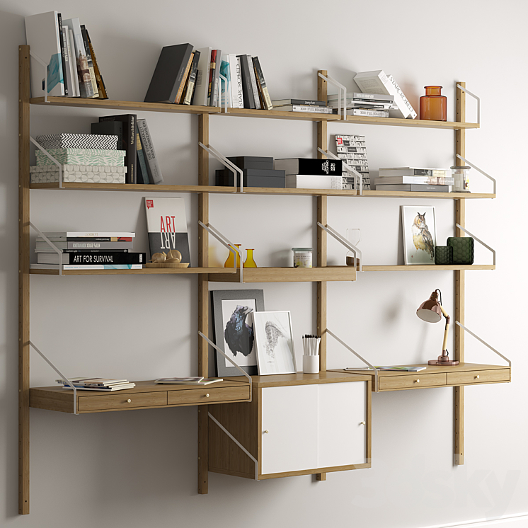 Shelf system Svalnas Ikea. Other 3D model