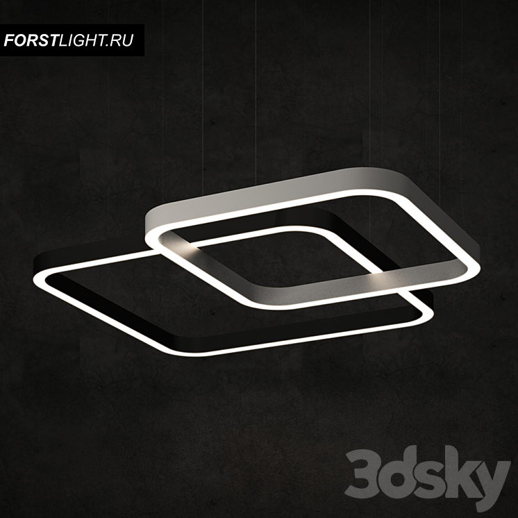 Pendant lamp Forstlight Frame 3DS Max - thumbnail 2