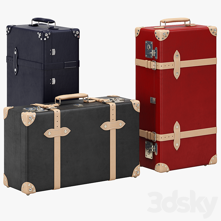 Globe Trotter Suitcases 3DS Max - thumbnail 1