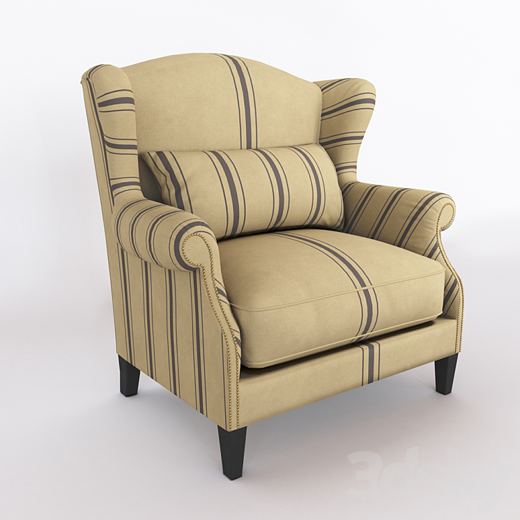 Napoleon Arm Chair 3DS Max - thumbnail 1