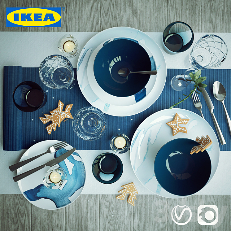 IKEA Serving set 1 Tableware 3D model
