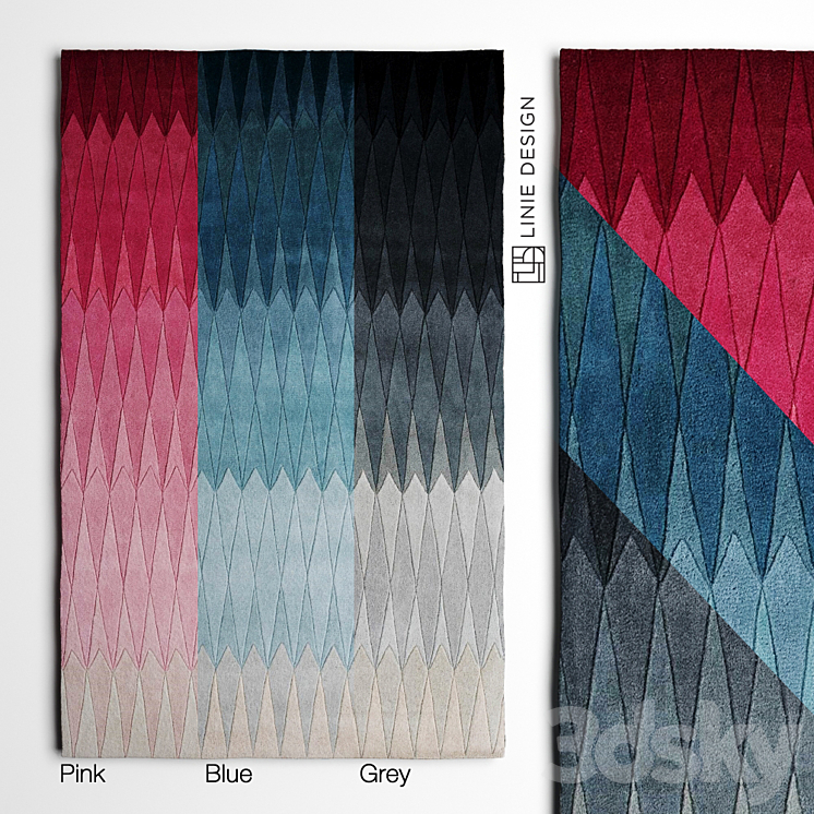 Acacia Rugs By Linie Design Carpets 3D model