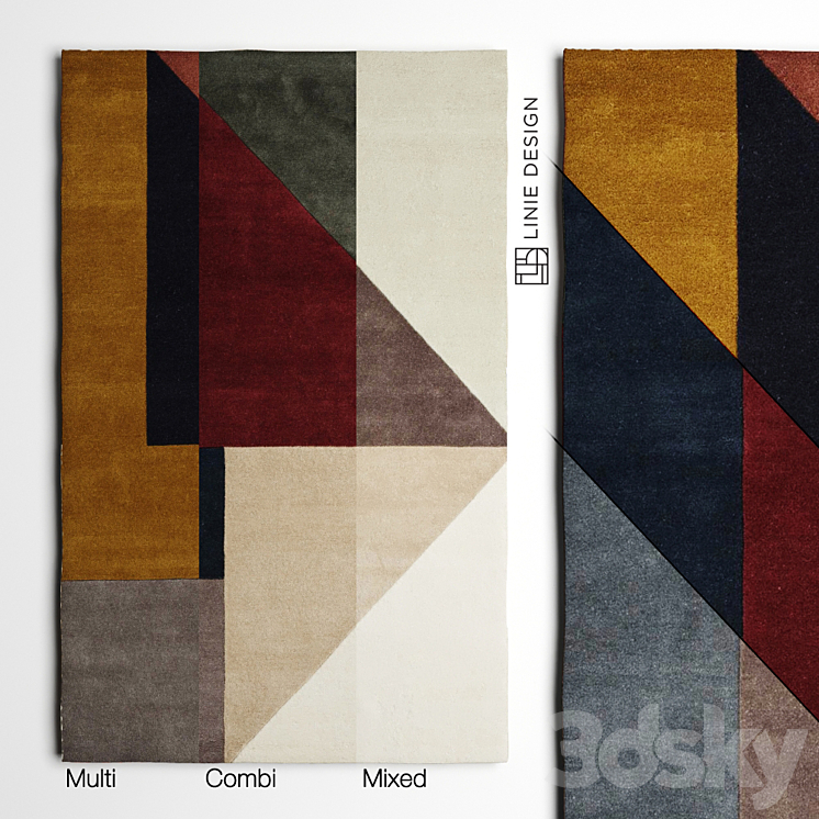 Arguto Rugs By Linie Design Carpets 3D model