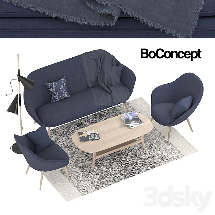 BoConcept Adelaide Furniture 3DS Max - thumbnail 2