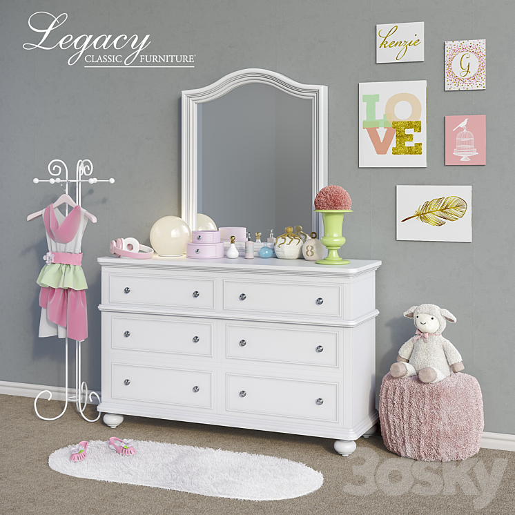Furniture Legacy Classic accessories decor and toys set 5 3DS Max - thumbnail 2