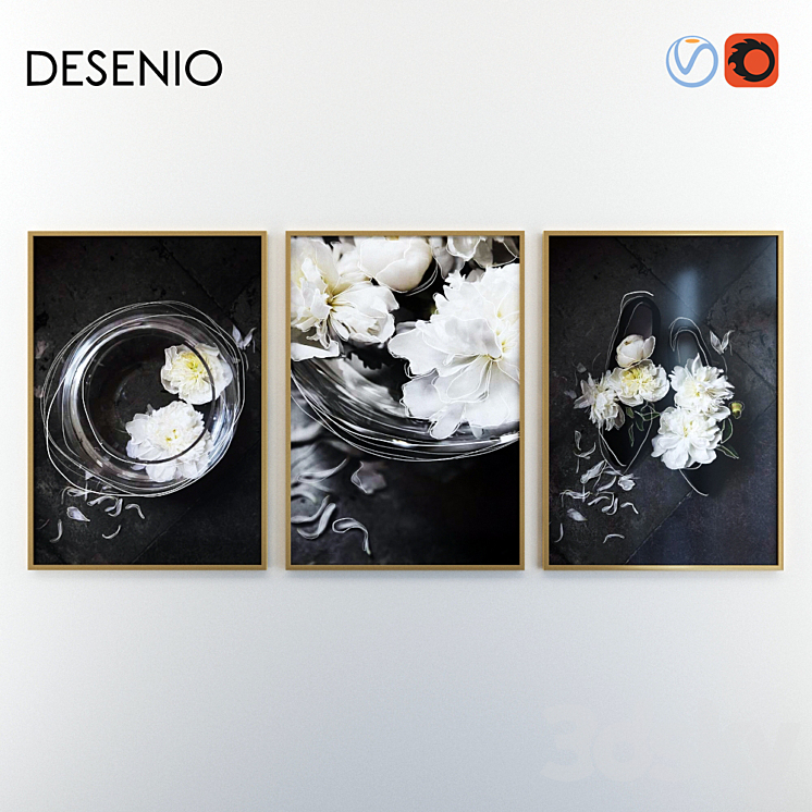 Triple Posters Vol 1（model:1410658_Rectangle_Vray,Corona）