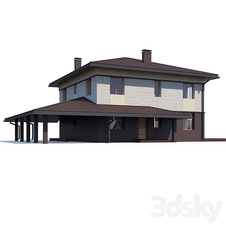 ABS House V187 3DS Max - thumbnail 1