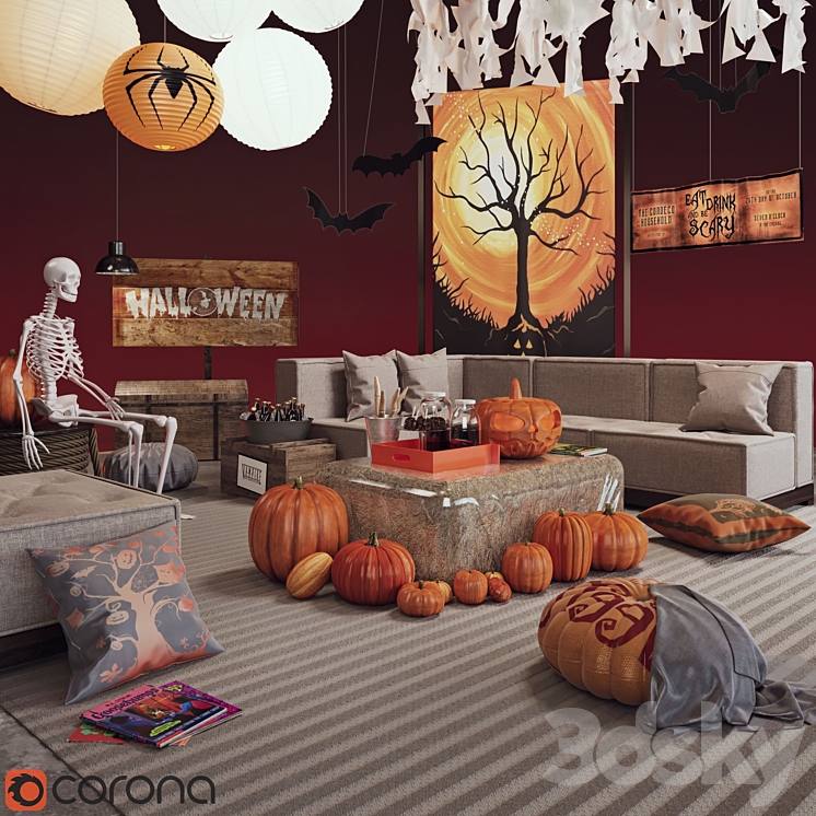 HelloWeen Set No. 1 3D Model Free