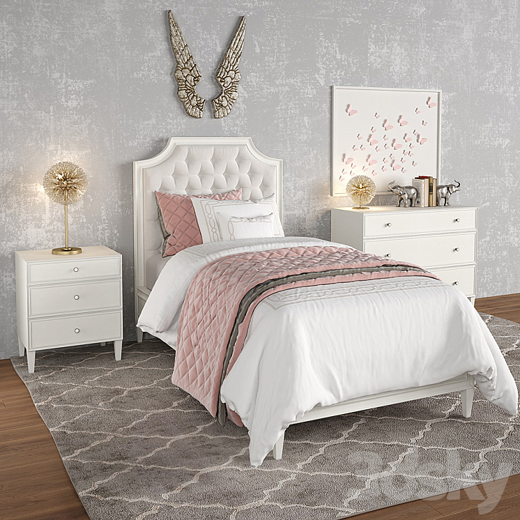 Restoration hardware shop tufted bed