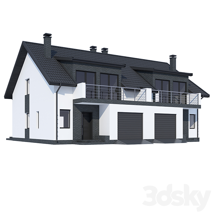 ABS House V255 3DS Max - thumbnail 1