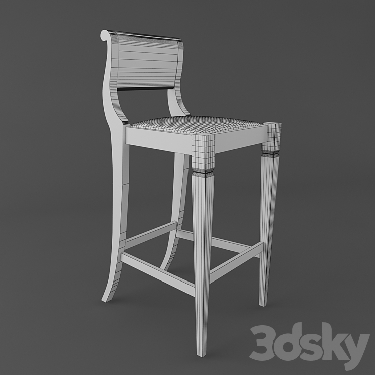 Bar stool Chair 3D model