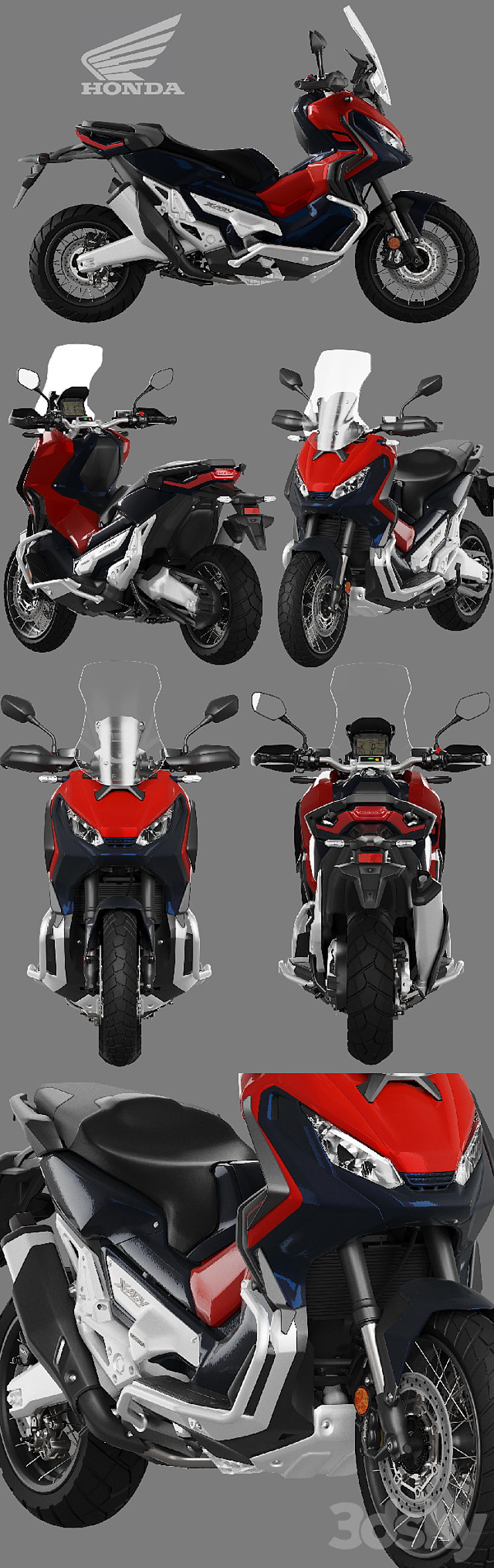 Honda X-Adventure 2016 3D Model Free