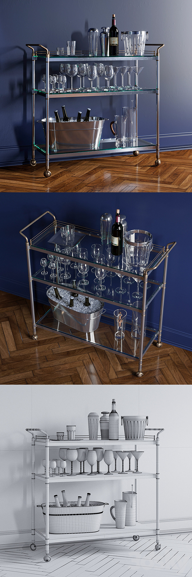 Service table 3D Model