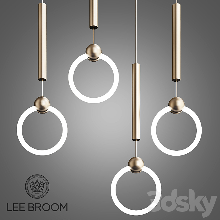 Lee Broom Ring Light Brass 3DS Max - thumbnail 1