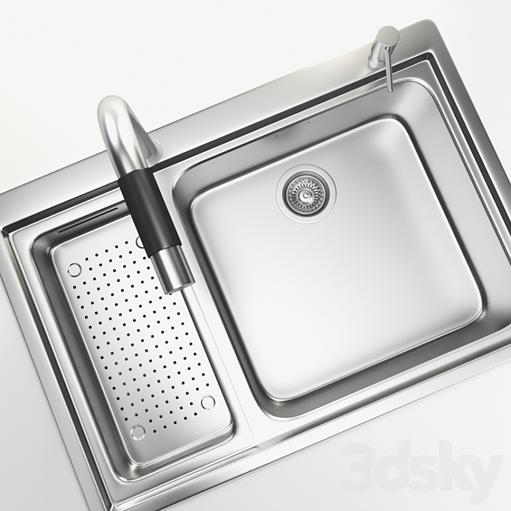 Sink CG 14 – 55×78 cm 3DS Max - thumbnail 2