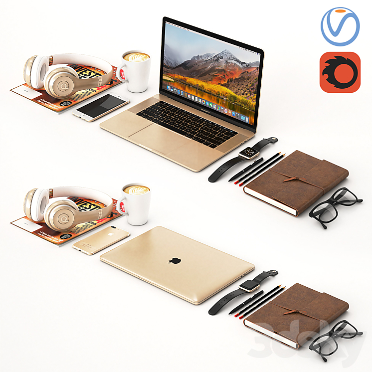 Workplace Gold MacBook
