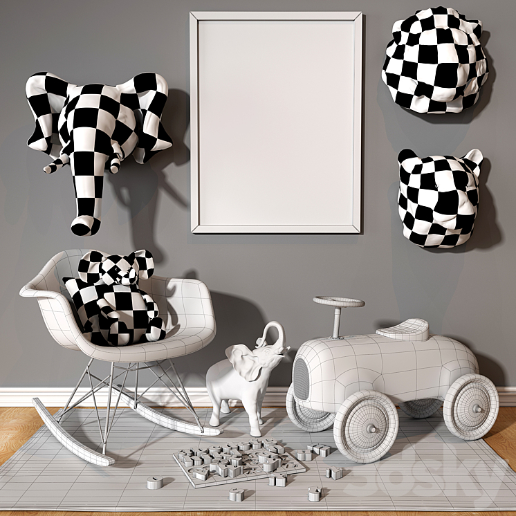 Children set 03 3D Model