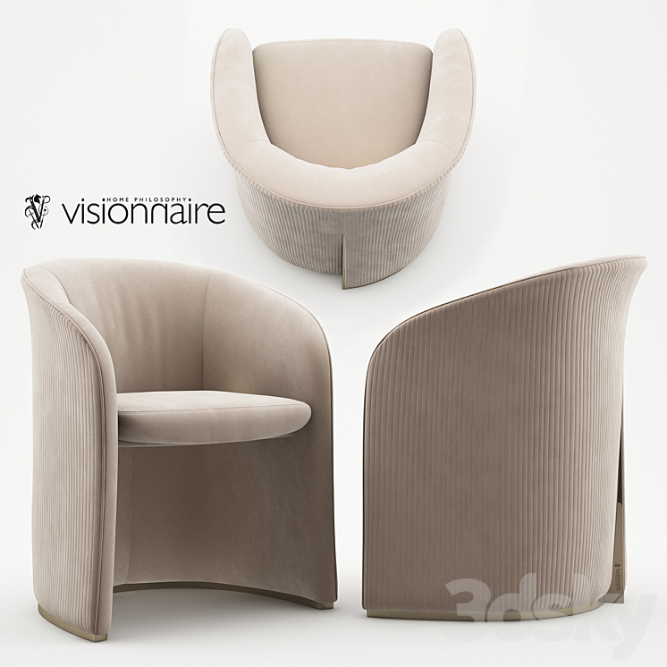 Carmen armchair Visionnaire Home Philosophy Arm chair 3D model