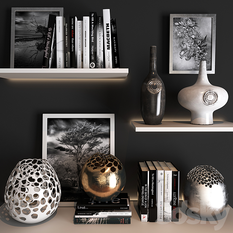 Decorative set 22（model:1481469__Vray）