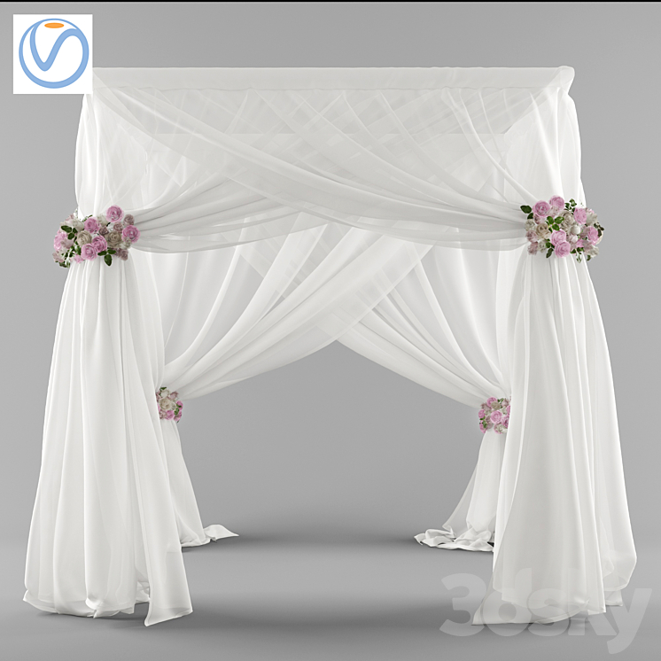 Wedding canopy (Vray) 3DS Max - thumbnail 1