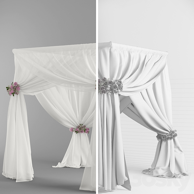 Wedding canopy (Vray) 3DS Max - thumbnail 2