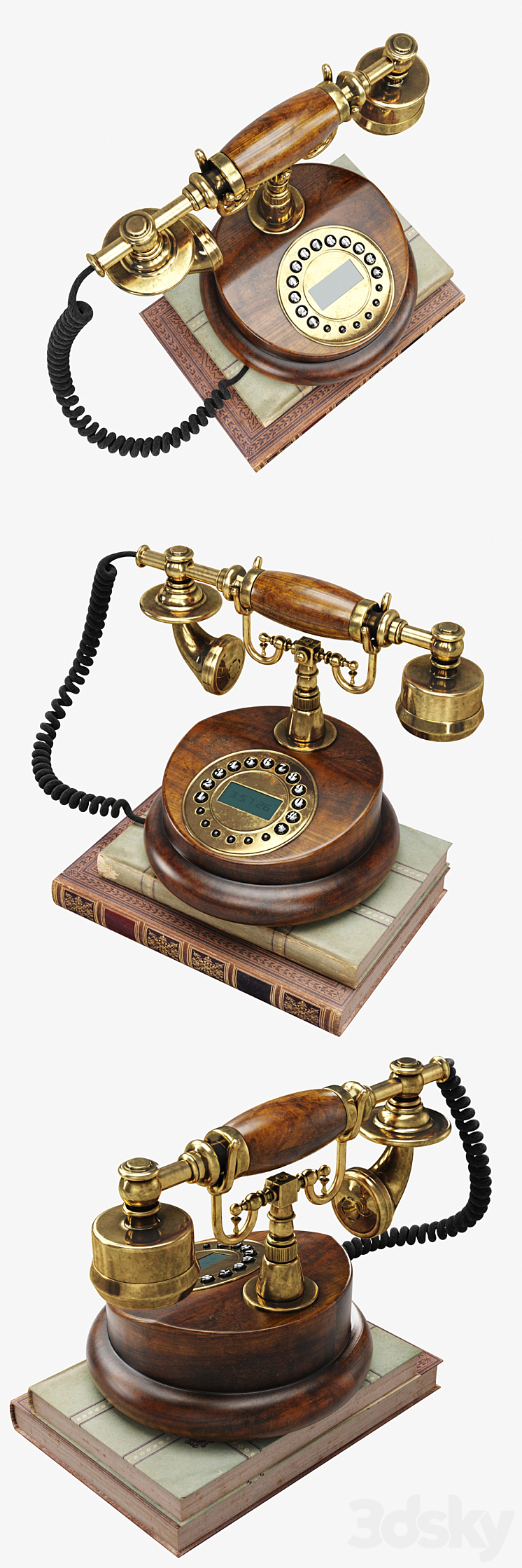 Retro Phone 3D Model