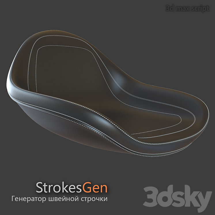 Strokes Gen – script for 3d max 3D Model