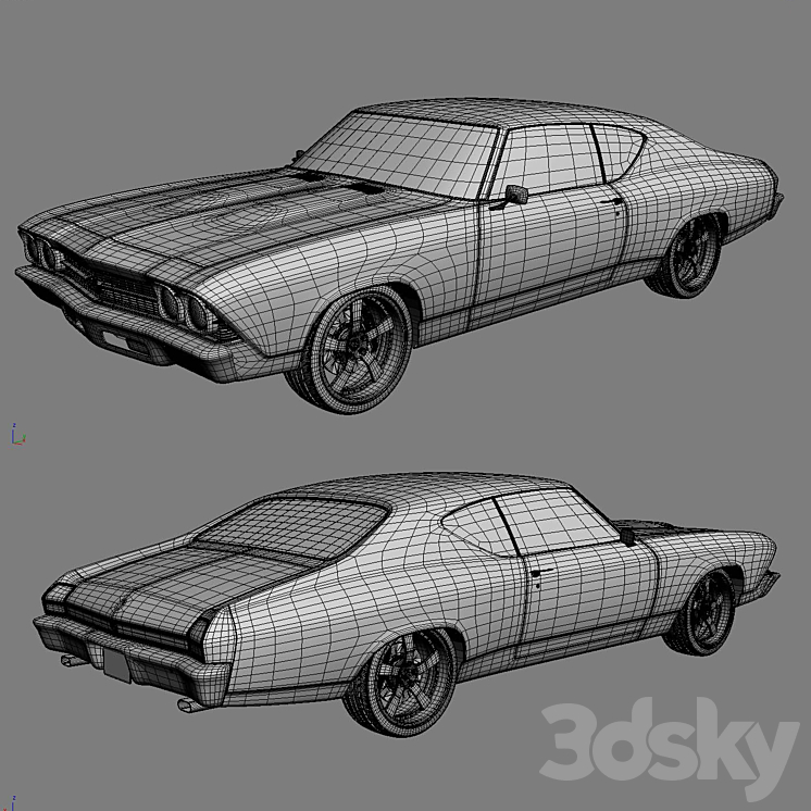 Chevrolet Chevelle SS 1969 3D Model