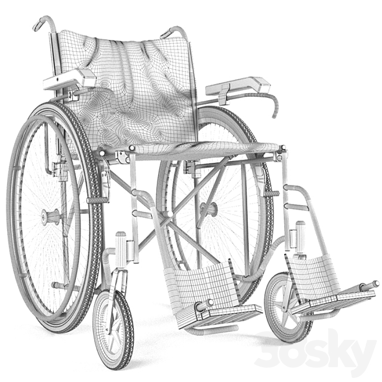 Wheelchair OSD FOR THE COMPETITION 3DS Max - thumbnail 2