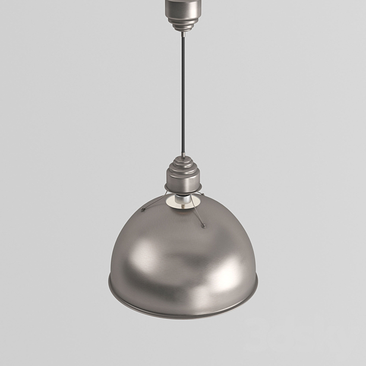 Antique Nickel Pendant Light Pendant light 3D model