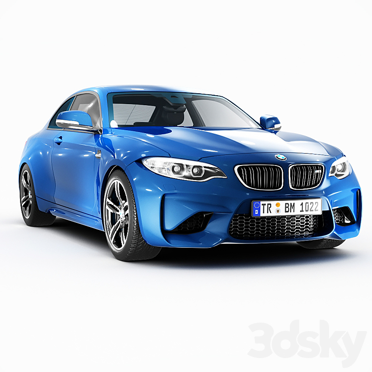 BMW M2 2016 3DS Max - thumbnail 1