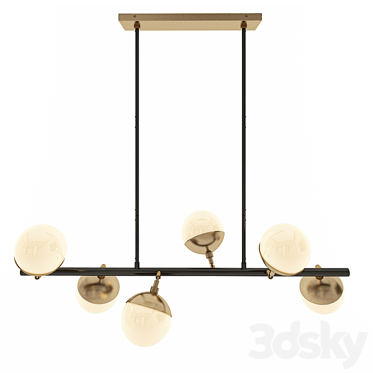 Arteriors Wahlburg Chandelier 3DS Max - thumbnail 1