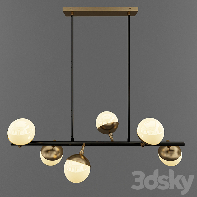 Arteriors Wahlburg Chandelier 3DS Max - thumbnail 2