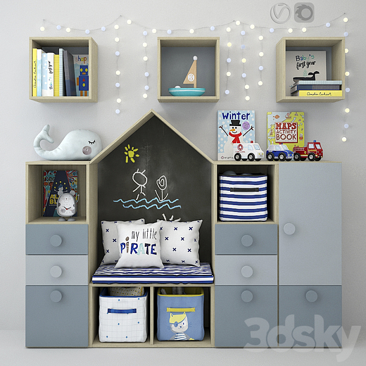 Children's furniture and accessories 21 3DS Max - thumbnail 1
