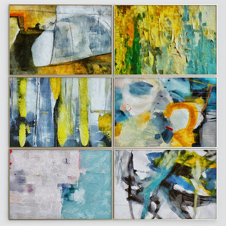 Abstract art frames_15 Frame 3D model