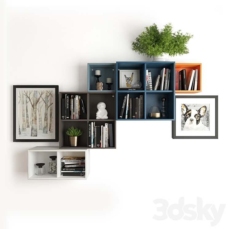 A combination of wall cabinets Ikea. 3DS Max - thumbnail 1