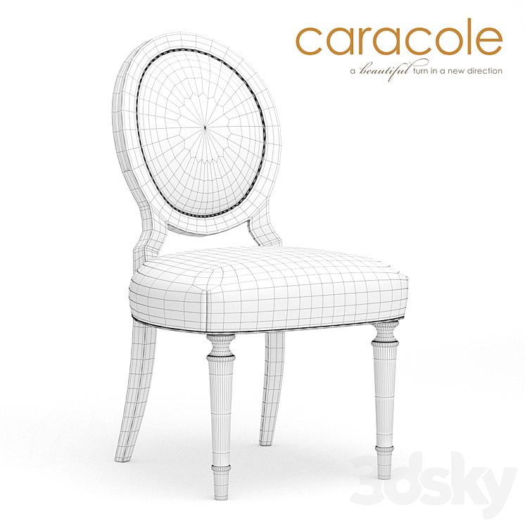 Dining chair May I Join You? Caracole 3DS Max - thumbnail 2