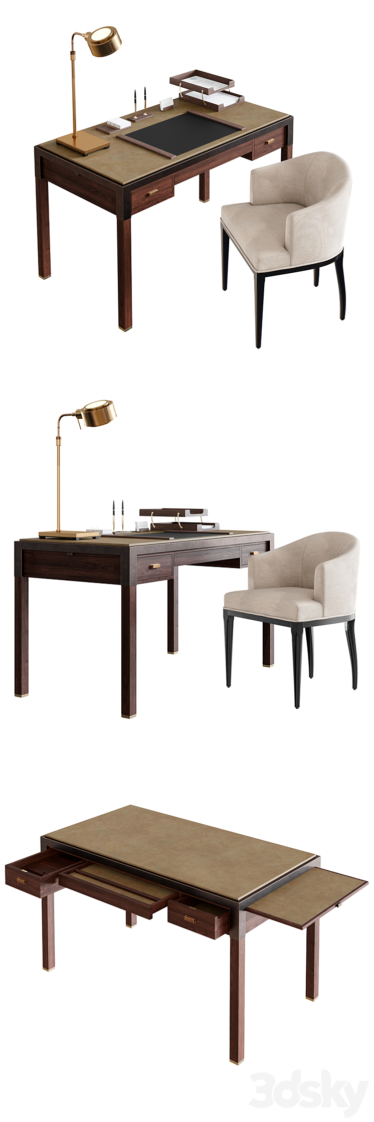 Desk 3D Model
