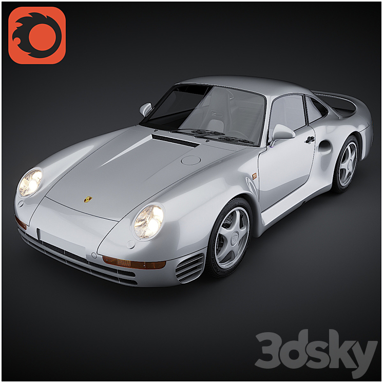 Porsche 959 3DS Max - thumbnail 1