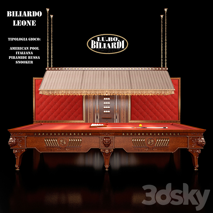 BILIARDO LEONE 3D Model