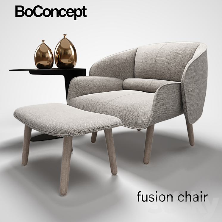 BoConcept fusion chair 3DS Max - thumbnail 1