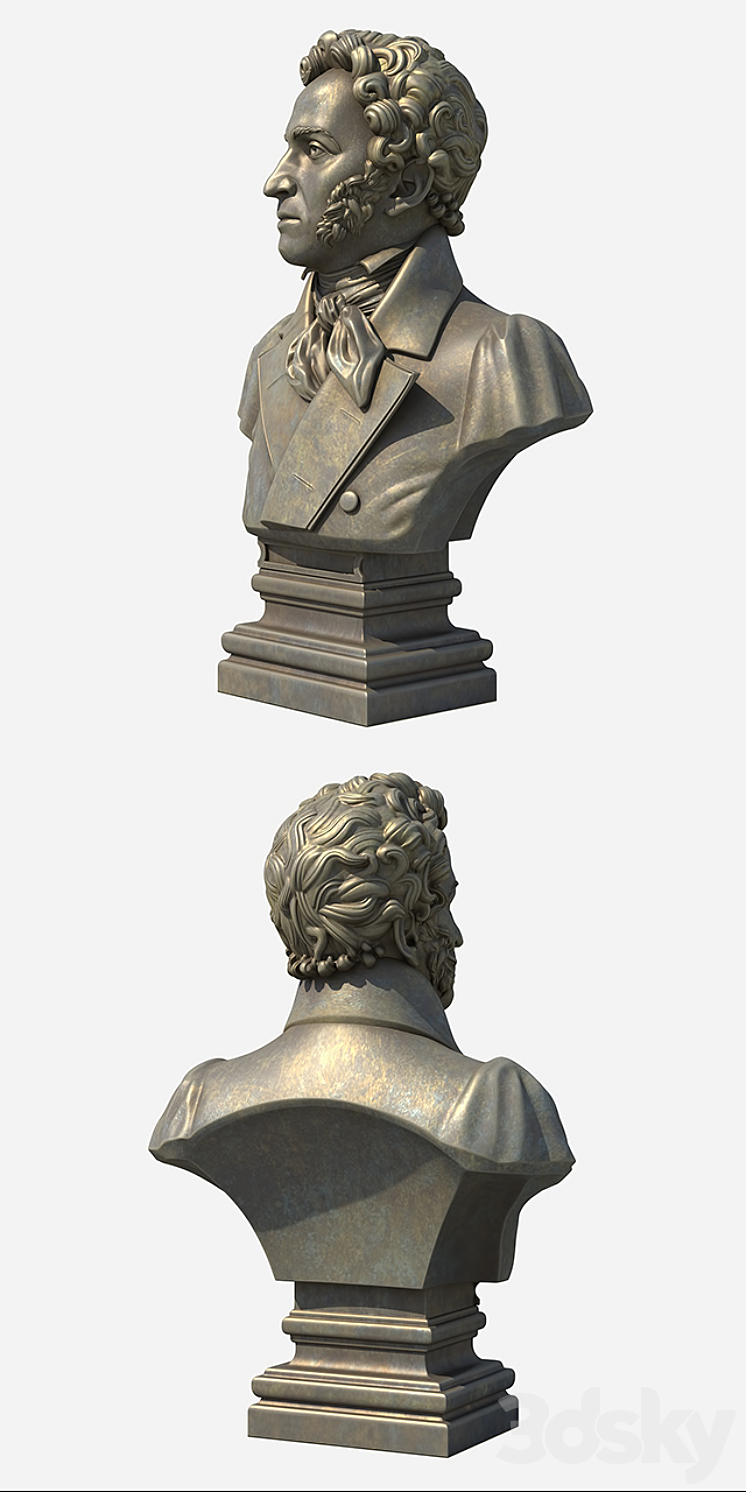 Pushkin Alexander Sergeyevich 3D Model