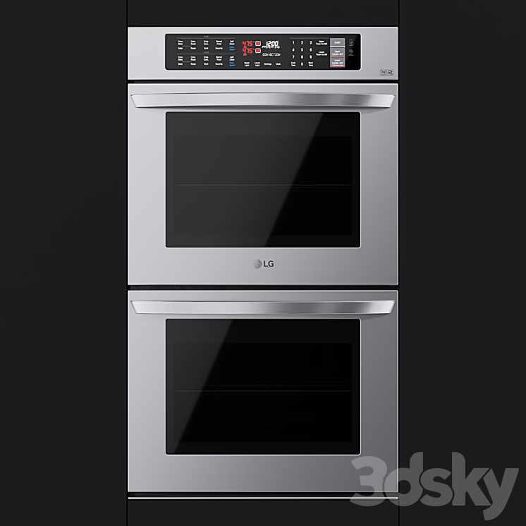 LG – Oven LWD3063ST 3DS Max Model - thumbnail 1