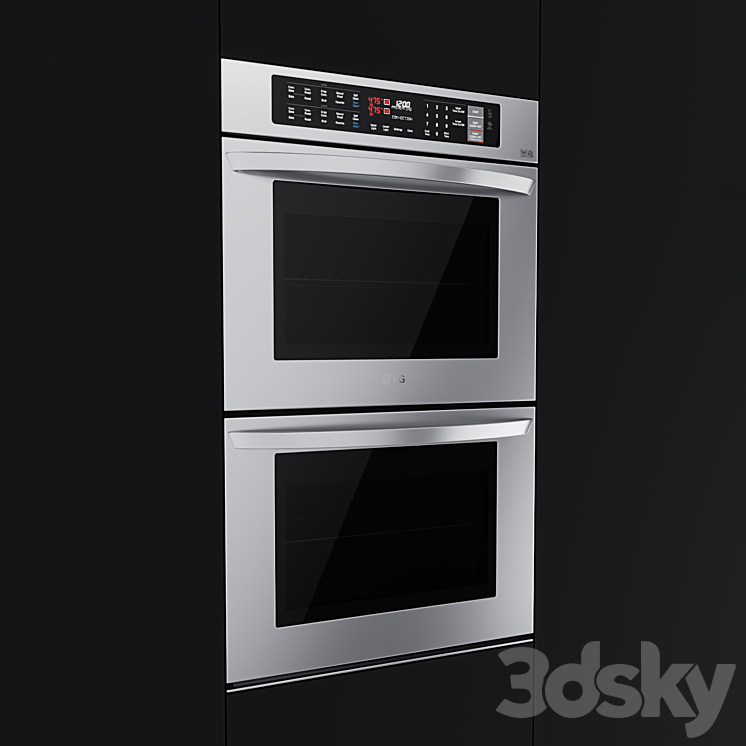LG – Oven LWD3063ST 3DS Max Model - thumbnail 2