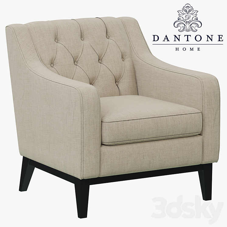 Dantone Home Brighton Classic Chair 3DS Max - thumbnail 1
