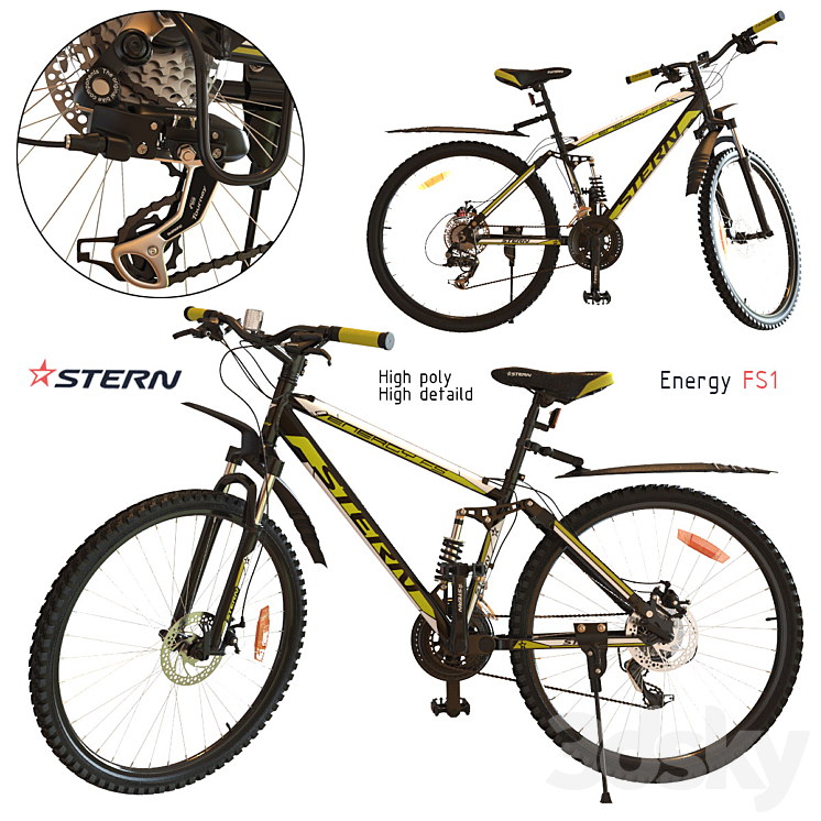 Bicycle Stern Energy FS1 3DS Max - thumbnail 1