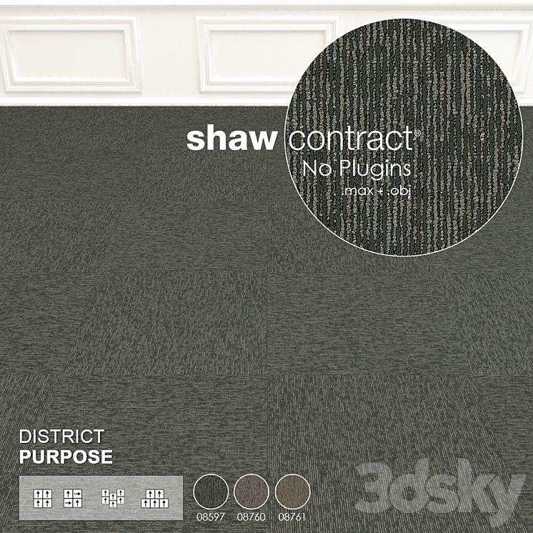 Shaw Carpet District Purpose Wall to Wall Floor No 1 3D Model