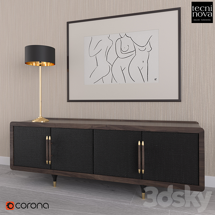 Sideboard Tecni nova from the collection of Fortune 2017 3DS Max - thumbnail 2